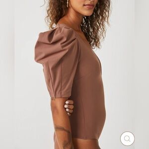 Free People Bodysuit Intimately Va Va Voop SS